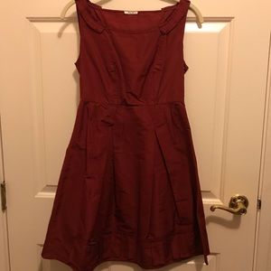 Miu Miu Burgundy Mini Dress